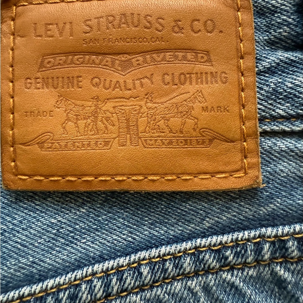 Levi's High Loose Taper Jeans Blue Denim Size 30/29